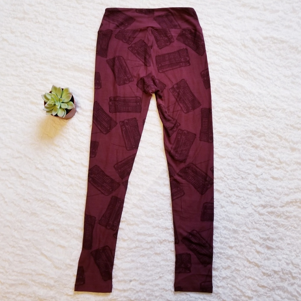 Lularoe OS Boom Box Radio Stretch Leggings
